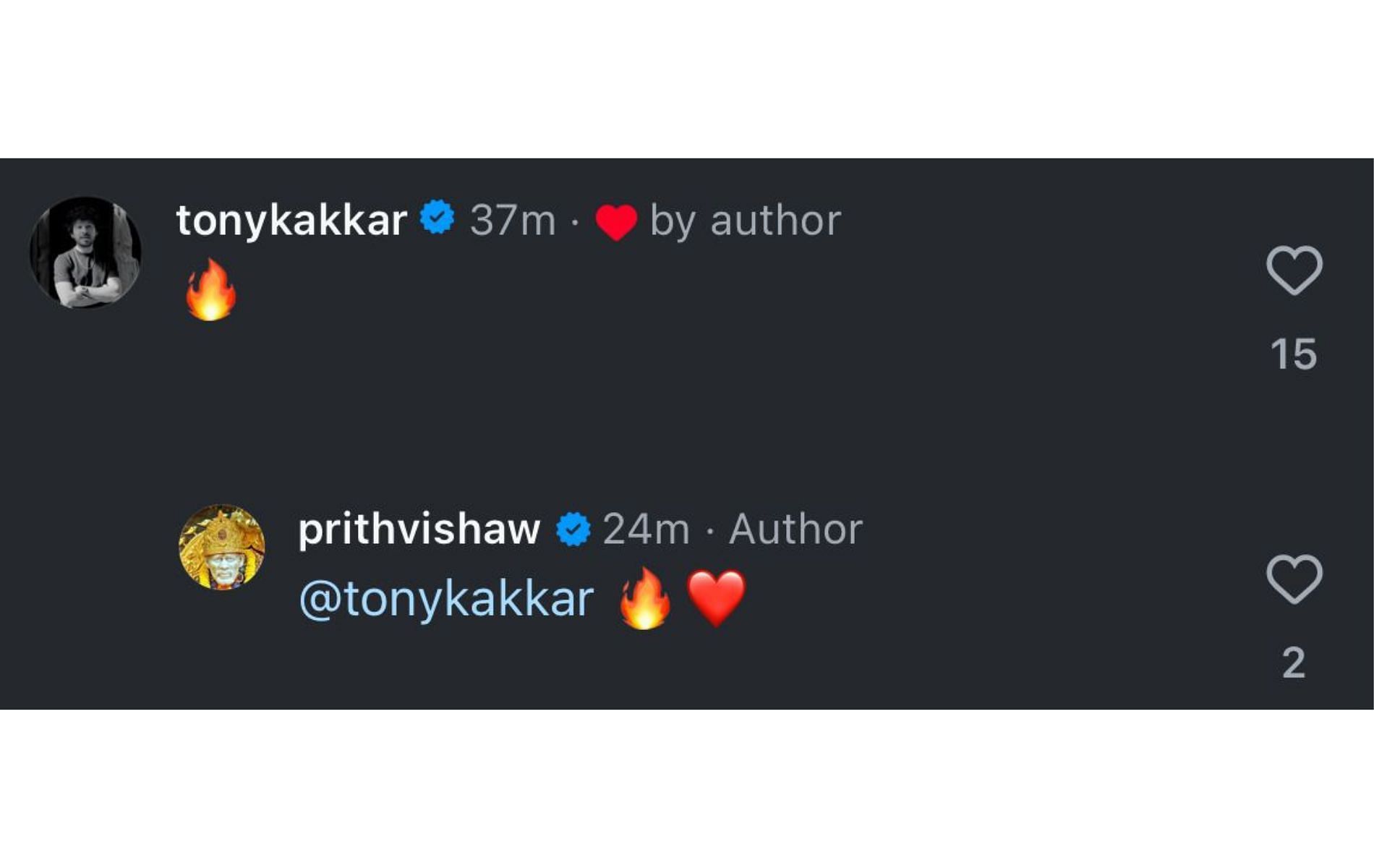 Screenshot of Tony Kakkar's comment.